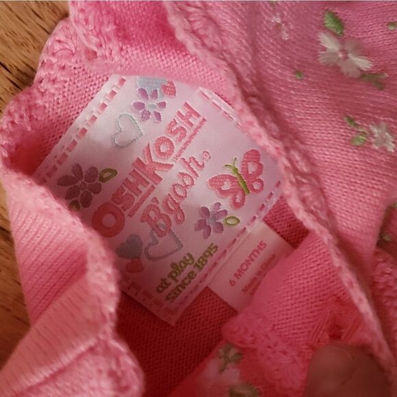 NWT Oshkosh B'gosh Crop Cardigan Sweater - Picture 4 of 5